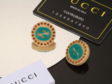 18K Double G Resin Earrings