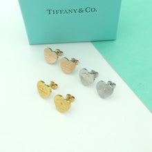 18K Return to Tiffany Heart Tag Stud Earrings