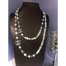 18K CC Long Pearl Necklace