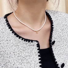 18K CC Pearls Choker Necklace