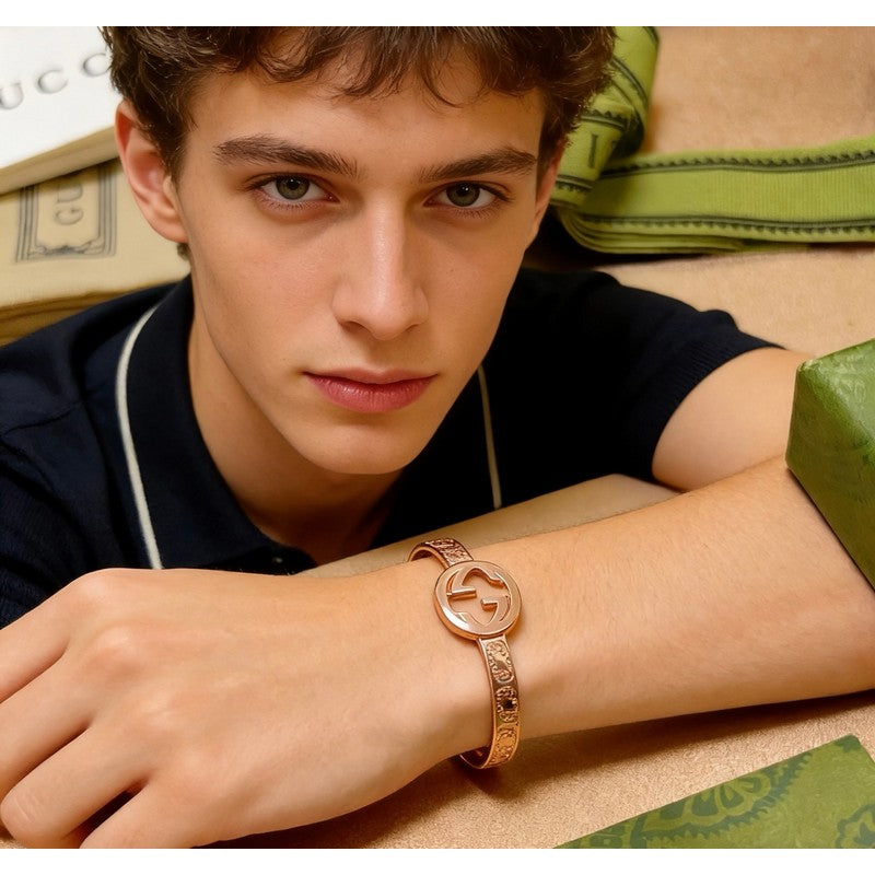 18K GG Interlocking G Gold Bracelet