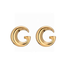 18K Double G GG Logo Earrings