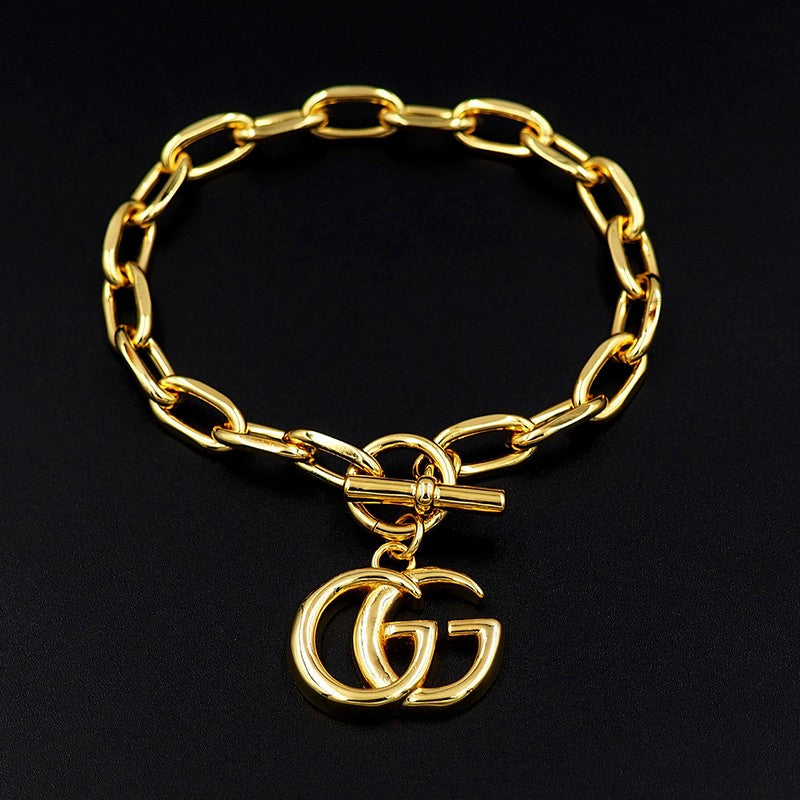 18K GG Interlocking G Gold Bracelet