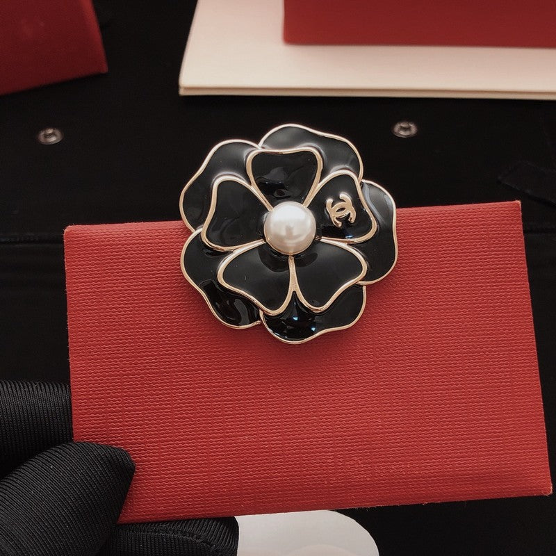 18K CC Color Camellia Brooch