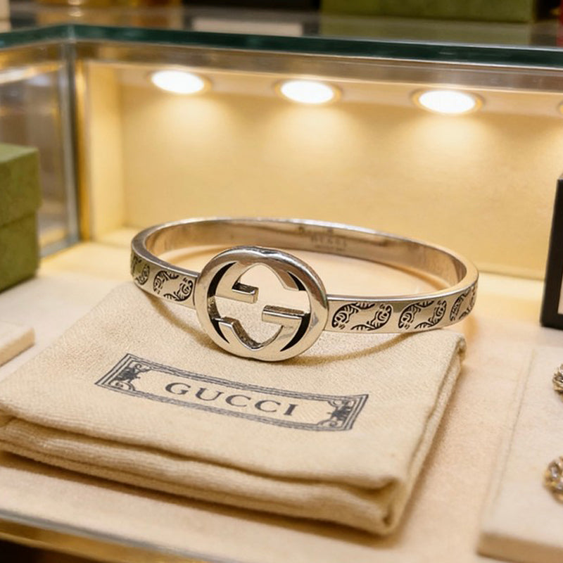 18K GG Interlocking G Gold Bracelet