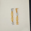 18K CC Gold Long Earrings