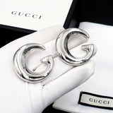 18K GG Large Gold Earrings