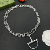 18K GG Gold Chain Link Necklace