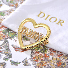 18K CD J'adore Crystals Brooch