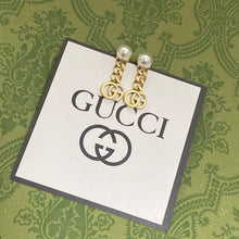 18K Double G Chain Earrings