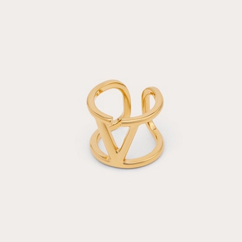 18K VLogo Signature Gold Ring