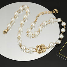 18K Double G Pearl Necklace