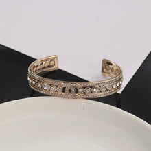 18K CHANEL Crystals Cuff Bracelet