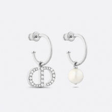 18K Dior Petit CD Pearl Earrings