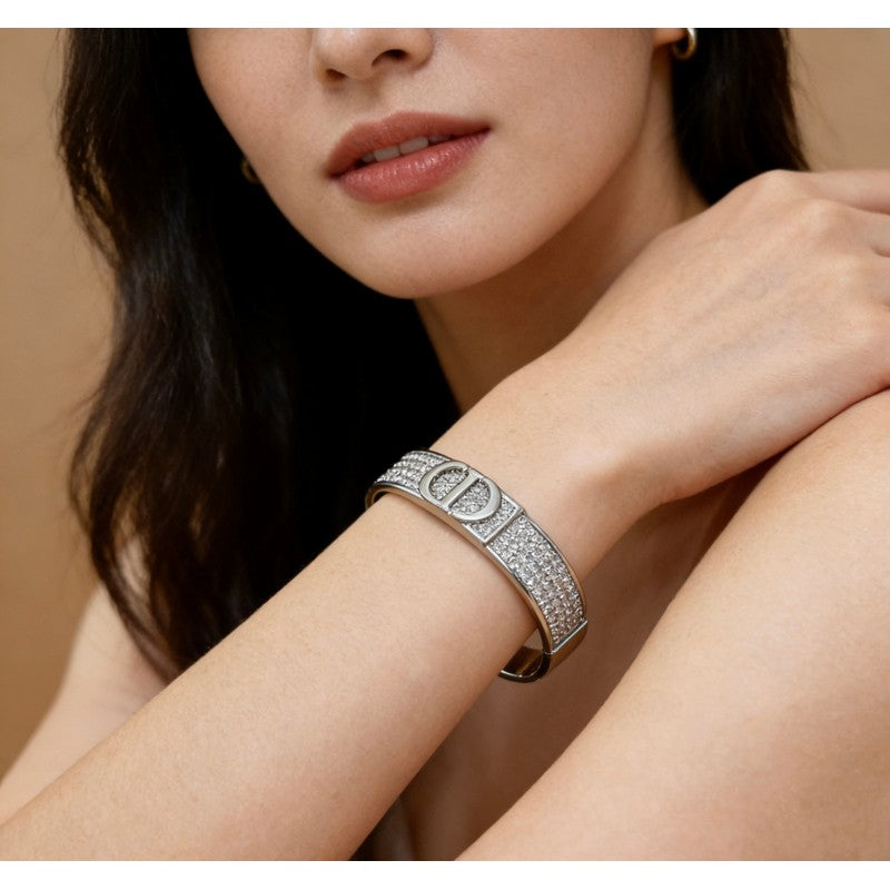 18K CD Diamond Gold Bracelet