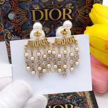 18K CD J'Adior Pearl Earrings