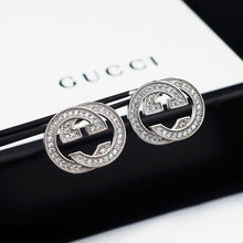 18K Double G Diamonds Earrings