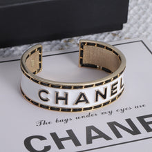 18K CHANEL CC White Cuff Bracelet