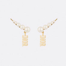 18K Dior Revolution Resin Pearls Earrings
