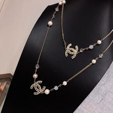 18K CC Long Pearl Necklace