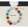 18K CC Color Crystal Gold Bracelet