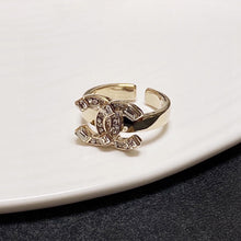 18K Chanel CC Crystals Ring