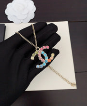 18K CC Color Crystals Necklace