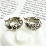 18K CC 24C Vintage Gold Earrings
