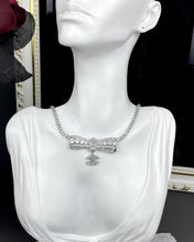 18K CC Diamonds Bow Tie Necklace