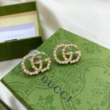 18K GUCCI GG Pearls Earrings