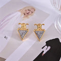 18K CE Coeur Diamond Earrings