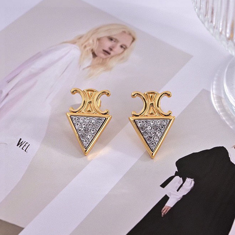 18K CE Coeur Diamond Earrings