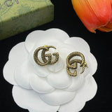 18K GG Twist Gold Earrings