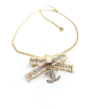 18K CC Bow Tie Necklace