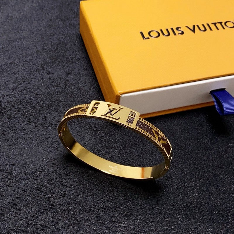 18K Louis Vintage Brown Gold Bracelet