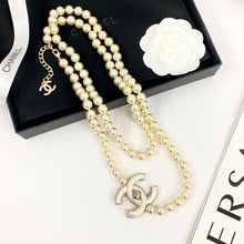 18K CC Pearl Chain Necklace