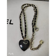 18K CC Heart Pendant Necklace