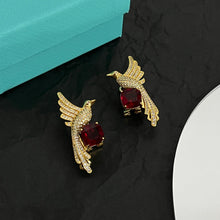 18K T Bird Diamonds Earrings