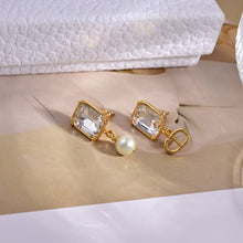 18K CD Tribales Pearl Crystal Earrings