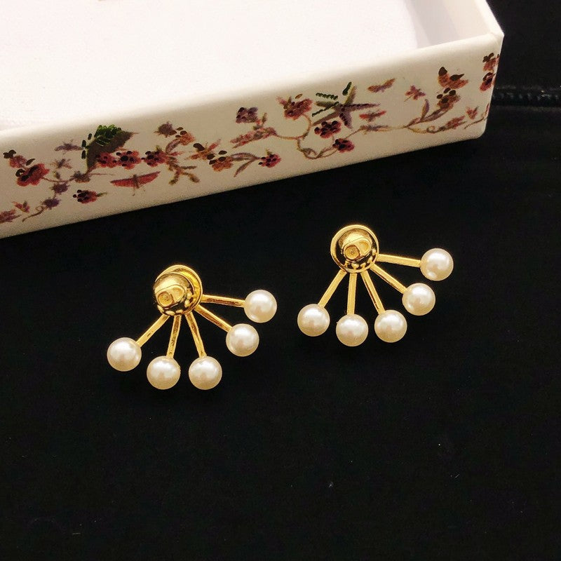 18K CD Pearls Earrings