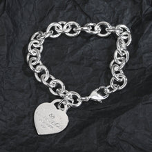18K T Heart Tag Bracelet