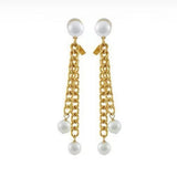 18K CE Coeur Long Earrings