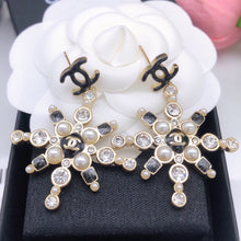 18K CC Snow Flowers Earrings