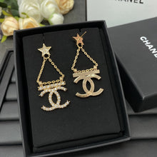 18K CC Star Earrings