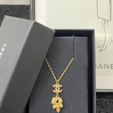 18K CC Flower Crystal Necklace