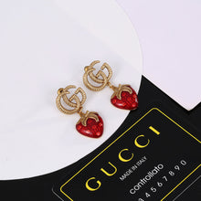 18K Double G Strawberry Earrings