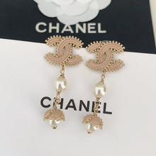 18k CHANEL CC Pearl Crystals Earrings