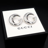 18K GG Large Gold Earrings