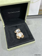 18K Lucky Animals Teddy Bear Clip Brooch