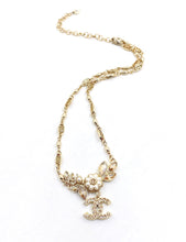 18K CC Flower Pendant Necklace